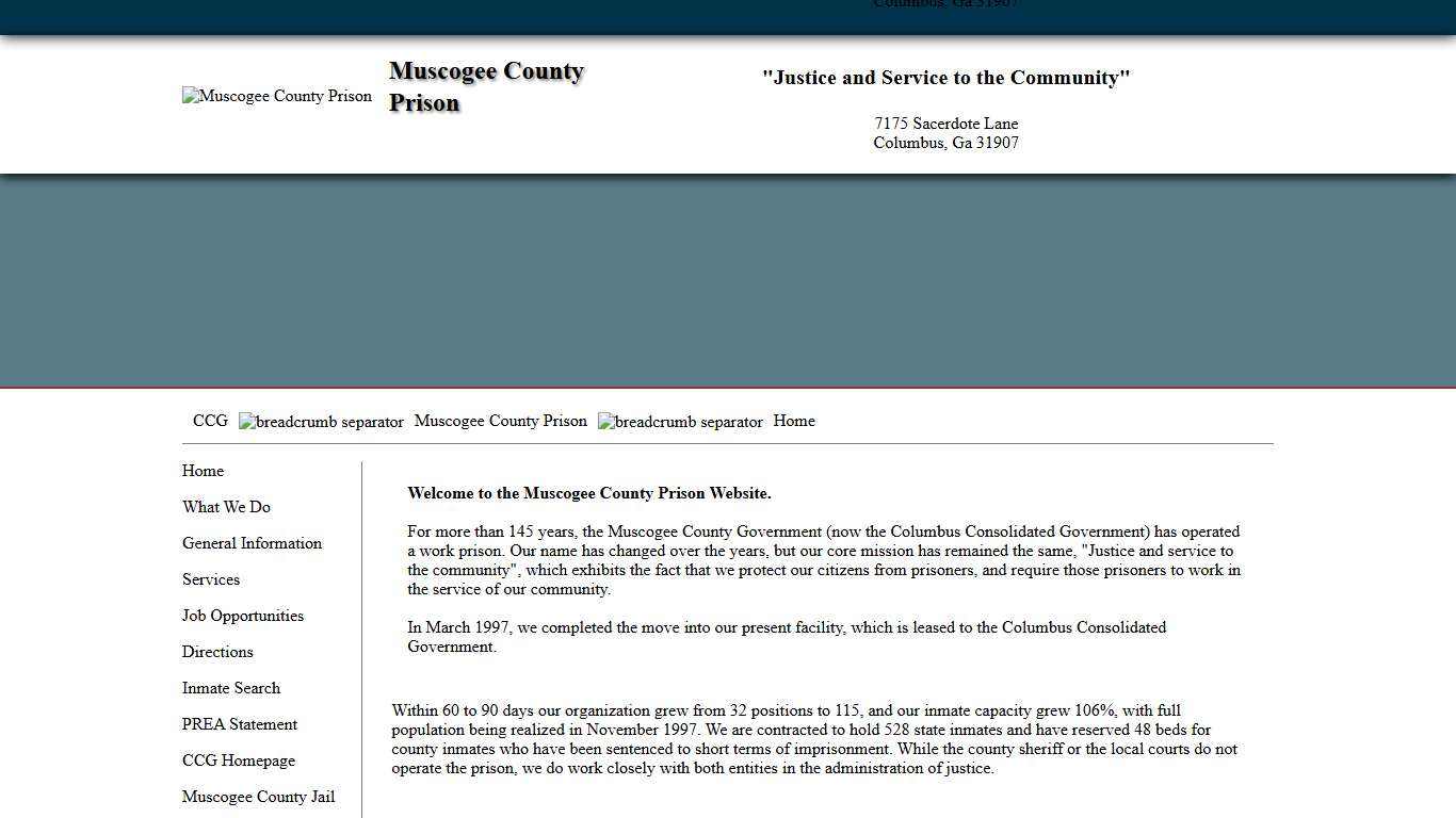 Muscogee County Prison > Home